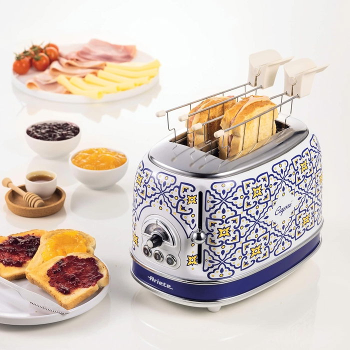 Ariete Tostadora Capri 2 Ranuras Blanco / Azul