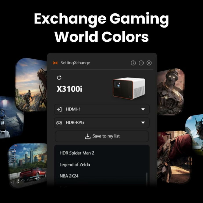 BenQ X3100i Proyector para juegos 4K UHD 3300 lúmenes ANSI Negro BenQ X3100i Proyector para juegos 4K UHD 3300 lúmenes ANSI Negro