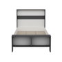 Hanah Home Somier Individual Blanco y Antracita 190 x 90 x 69 cm