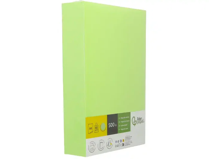 Liderpapel Papel de color Verde DIN A4 80 g/m² (500 hojas)