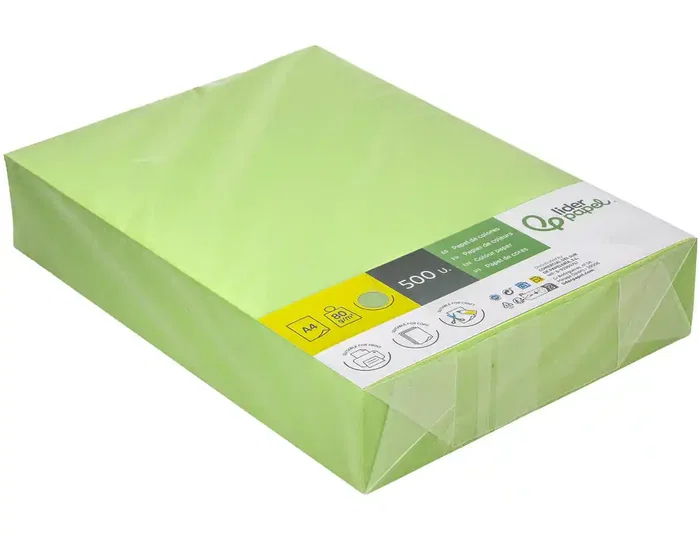 Liderpapel Papel de color Verde DIN A4 80 g/m² (500 hojas)