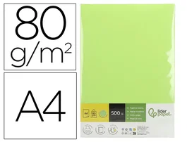 Liderpapel Papel de color Verde DIN A4 80 g/m² (500 hojas)