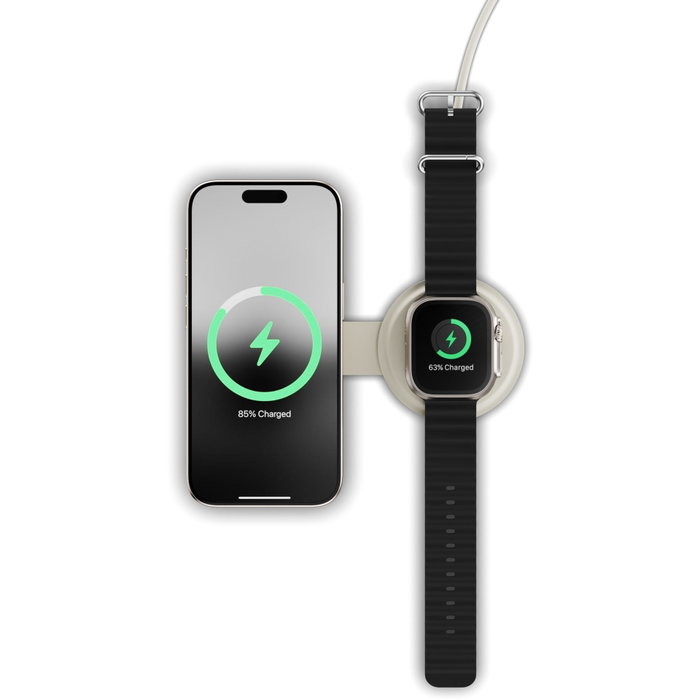 Satechi OntheGo 2-in-1 Wireless Charger Sand Satechi OntheGo 2-in-1 Wireless Charger Sand