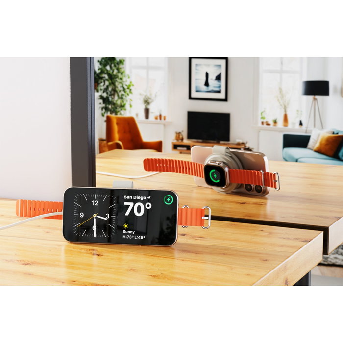 Satechi OntheGo 2-in-1 Wireless Charger Sand Satechi OntheGo 2-in-1 Wireless Charger Sand