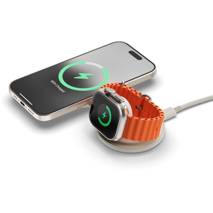 Satechi OntheGo 2-in-1 Wireless Charger Sand Satechi OntheGo 2-in-1 Wireless Charger Sand