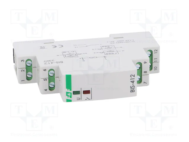 F&F BIS-412 Relé de instalación biestable por impulsos SPDT 16A