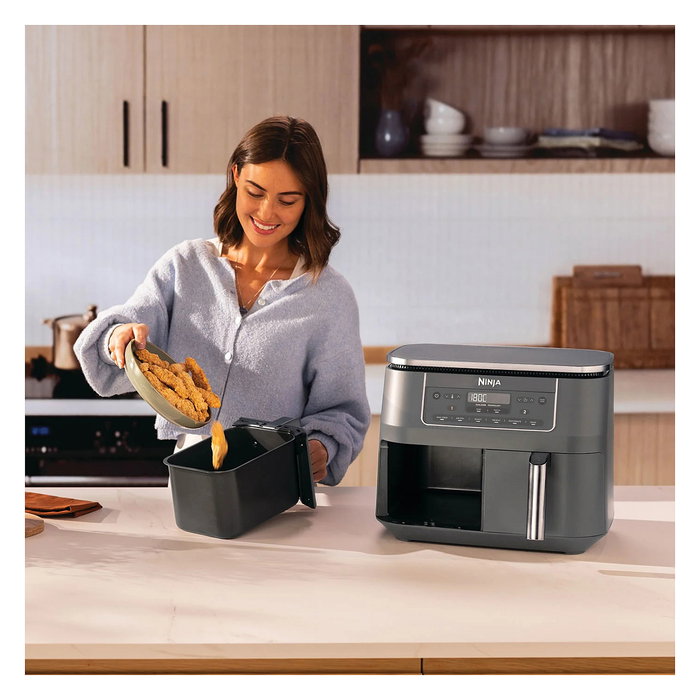 Ninja DZ300EU Freidora de aire caliente Doble 7,6 L
