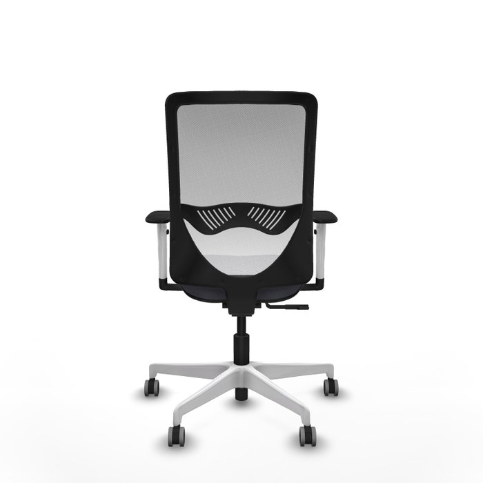 PIQUERAS Y CRESPO Silla de oficina Zulema con mecanismo Sincro, Gris oscuro y Blanco PIQUERAS Y CRESPO Silla de oficina Zulema con mecanismo Sincro, Gris oscuro y Blanco