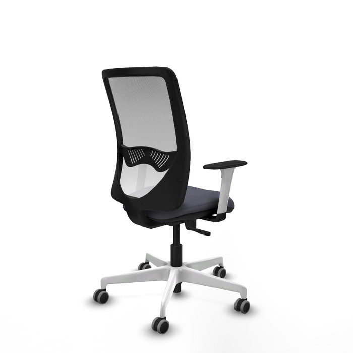PIQUERAS Y CRESPO Silla de oficina Zulema con mecanismo Sincro, Gris oscuro y Blanco PIQUERAS Y CRESPO Silla de oficina Zulema con mecanismo Sincro, Gris oscuro y Blanco