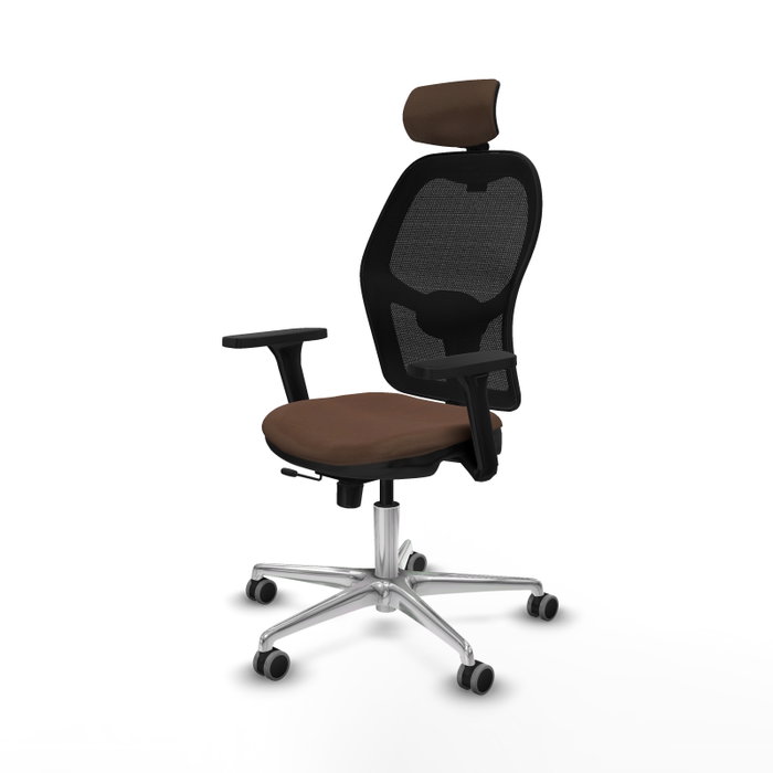 PIQUERAS Y CRESPO Silla de oficina Jorquera con mecanismo Sincro/Traslack Marrón oscuro PIQUERAS Y CRESPO Silla de oficina Jorquera con mecanismo Sincro/Traslack Marrón oscuro