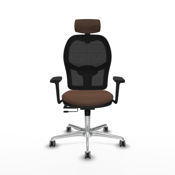 PIQUERAS Y CRESPO Silla de oficina Jorquera con mecanismo Sincro/Traslack Marrón oscuro PIQUERAS Y CRESPO Silla de oficina Jorquera con mecanismo Sincro/Traslack Marrón oscuro