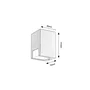 RABALUX Cernon Aplique Exterior 1xGU10 IP44 Negro [RAB-77054]