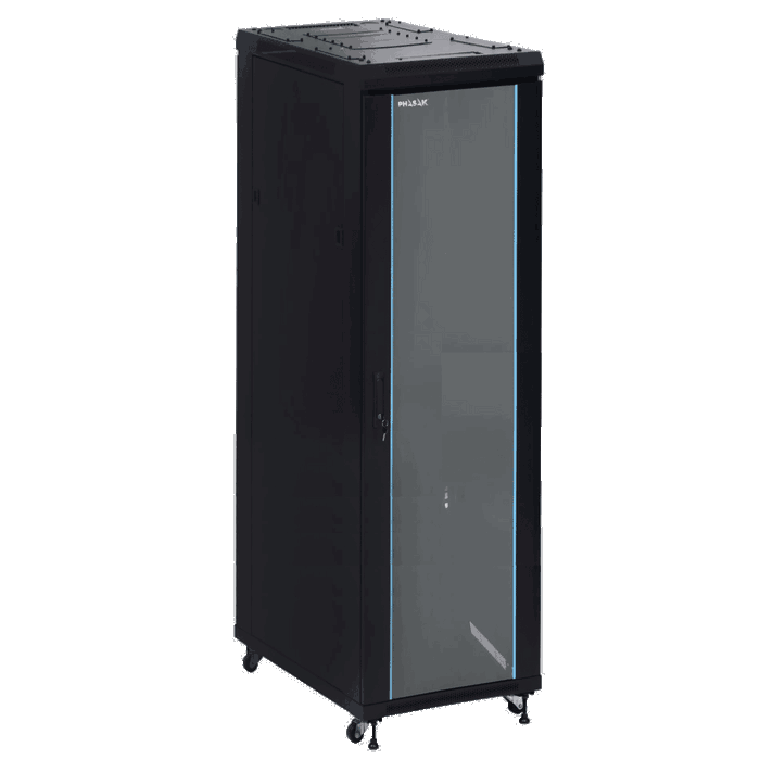 Phasak Armario Rack Suelo 19 Pulgadas Phasak Pro 42U 600x600 Negro