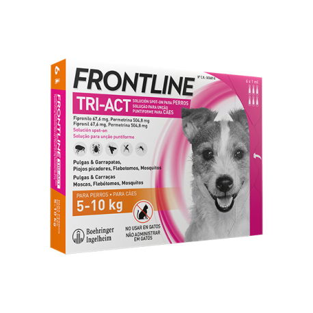 Frontline Tri-Act S Antiparasitario Perros 6 Pipetas 5-10 kg Frontline Tri-Act S Antiparasitario Perros 6 Pipetas 5-10 kg