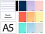 Liderpapel Cuaderno Espiral Wonder A5 Colores Surtidos