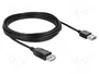 DeLOCK EASY-USB 2.0-A Cable de extensión USB 2.0 de 5 m Negro