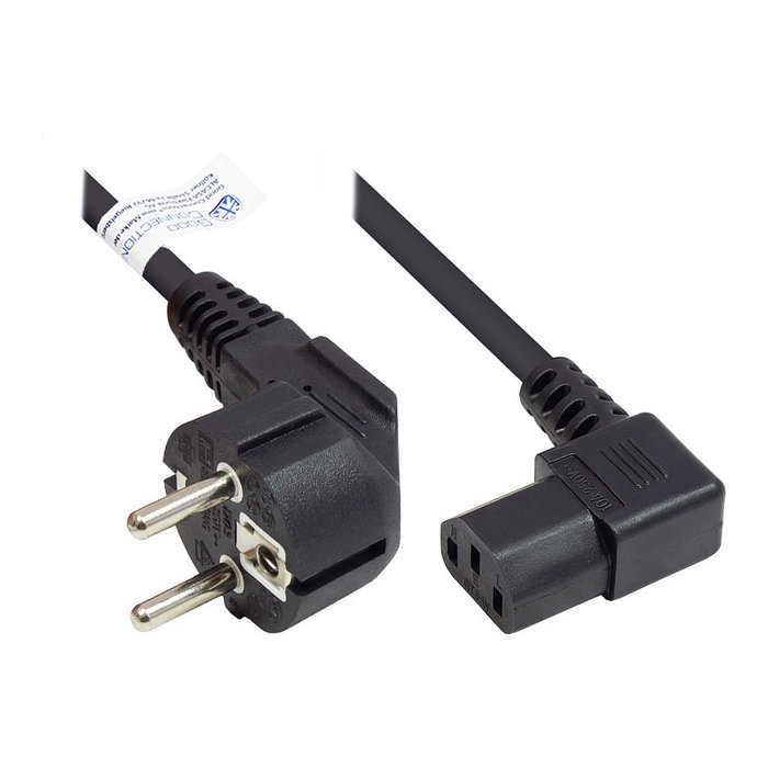 GoodConnections Cable de alimentación Alcasa P0131-S030, 3 m, Negro GoodConnections Cable de alimentación Alcasa P0131-S030, 3 m, Negro