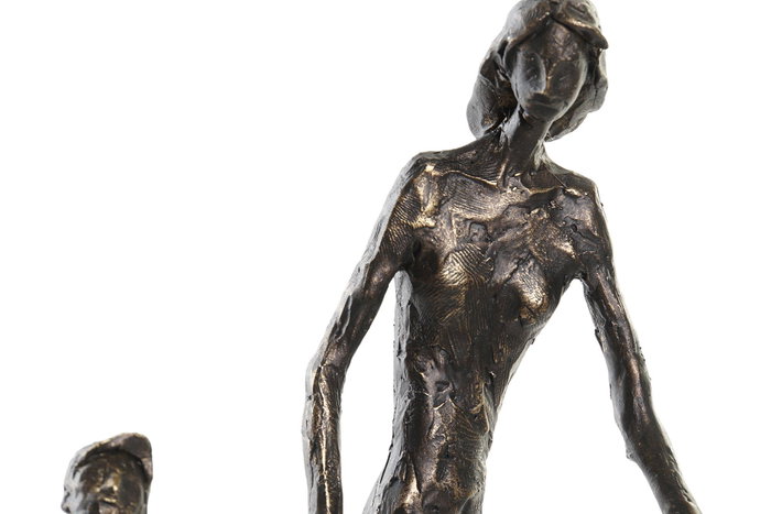 DKD Home Decor Figura de Resina Familia Cobrizo