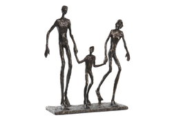 DKD Home Decor Figura de Resina Familia Cobrizo