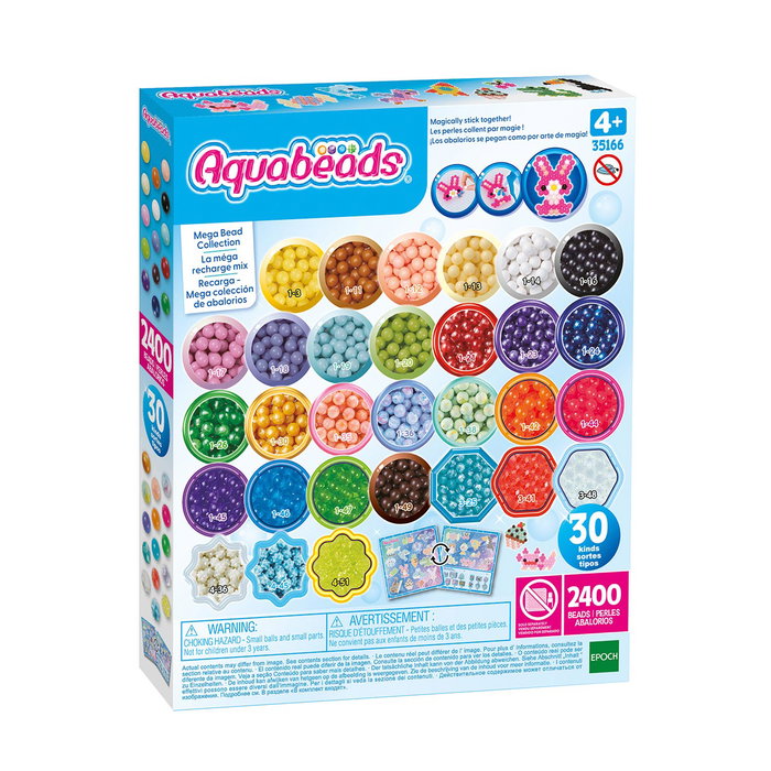 AQUABEADS Mega Estuche de Abalorios 35166 con 2400 cuentas AQUABEADS Mega Estuche de Abalorios 35166 con 2400 cuentas