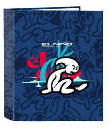 Carpeta de anillas El Niño Paradise Azul marino A4 27 x 33 x 6 cm