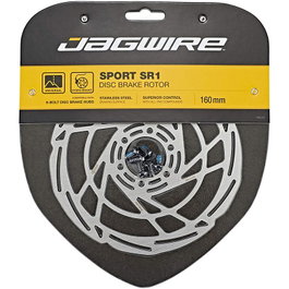 Jagwire Disco de Freno Sport Acero Inoxidable Superficie Usinada Potencia Uniforme Resistente Corrosión Incluye Tornillos T25