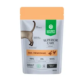 Nature's Protection Sc Cat Adult Urinary GF Pato Pollo Arándano - 12 latas de 85 gr