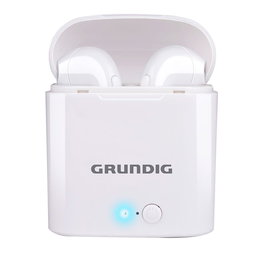 Grundig Auriculares Inalámbricos Earbuds con Micro Bluetooth y Estuche Blanco