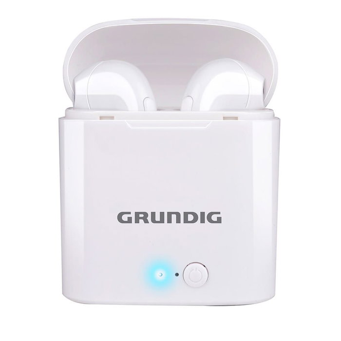 Grundig Auriculares Inalámbricos Earbuds con Micro Bluetooth y Estuche Blanco Grundig Auriculares Inalámbricos Earbuds con Micro Bluetooth y Estuche Blanco