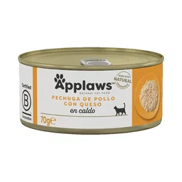 Applaws Lata Pollo con Queso para Gatos 24x70 gr Alimentación Complementaria Natural