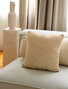 Aberto Design KET003 Funda de Cojín 100% Algodón 43x43cm Beige, Añade Elegancia y Confort a Tu Hogar