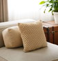 Aberto Design KET003 Funda de Cojín 100% Algodón 43x43cm Beige, Añade Elegancia y Confort a Tu Hogar
