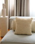 Aberto Design KET003 Funda de Cojín 100% Algodón 43x43cm Beige, Añade Elegancia y Confort a Tu Hogar