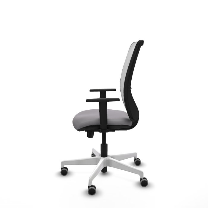 PIQUERAS Y CRESPO Silla de oficina Zulema con mecanismo Sincro/Traslack, Gris y Blanco PIQUERAS Y CRESPO Silla de oficina Zulema con mecanismo Sincro/Traslack, Gris y Blanco