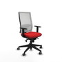 PIQUERAS Y CRESPO Silla de oficina Horna con Mecanismo Sincro Rojo y Blanco