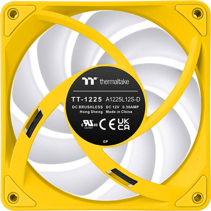 Thermaltake CT120 EX Reverse ARGB Sync Bumblebee Pack de 3, Amarillo