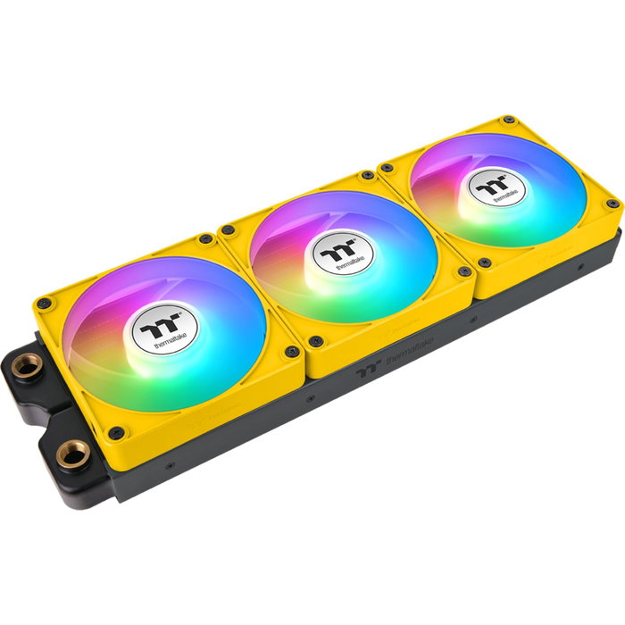 Thermaltake CT120 EX Reverse ARGB Sync Bumblebee Pack de 3, Amarillo