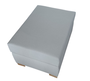DKD Home Decor Reposapiés Beige con Almacenaje Interior
