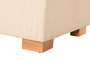 DKD Home Decor Reposapiés Beige con Almacenaje Interior
