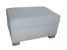 DKD Home Decor Reposapiés Beige con Almacenaje Interior