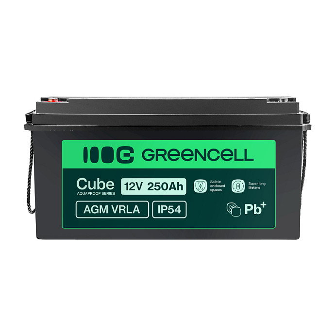 Green Cell Batería Cube AGM VRLA 12V 250Ah AGM12V250AH-J Green Cell Batería Cube AGM VRLA 12V 250Ah AGM12V250AH-J