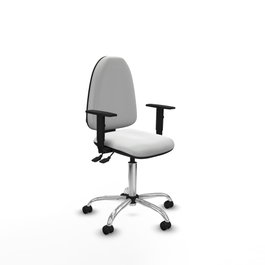 PIQUERAS Y CRESPO Silla de oficina Aýna blanca con mecanismo Asincro