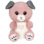 Gipsy Toys Perro de Peluche Candy - Color Rosa Empolvado y Gris, 23 cm, con Corazón en la Barriga