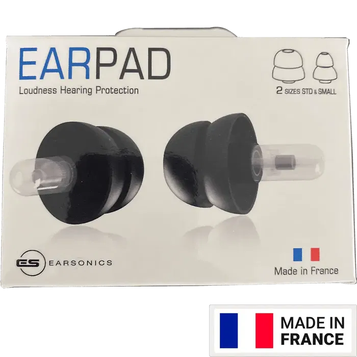 EARSONICS Protector Auditivo In-ear Negro 16 dB con Funda