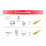 Equip Cable de red Cat6a U/UTP 2xRJ45 15.00m Amarillo LSZH