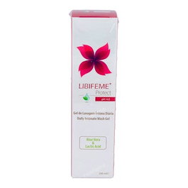 YFARMA Libifeme Protect Gel de Lavado Íntimo 200ml con Ácido Láctico y Aloe Vera para la Higiene Femenina Diaria