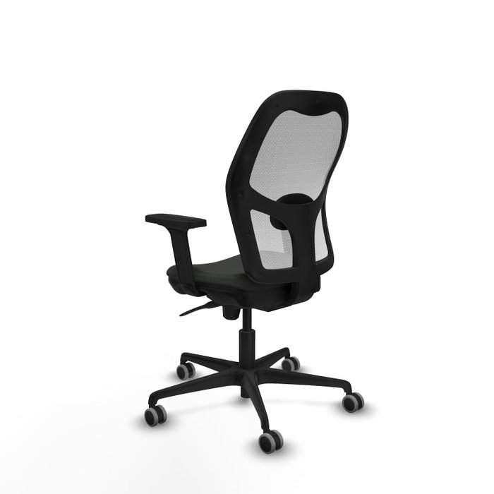 PIQUERAS Y CRESPO Silla de oficina Jorquera con mecanismo Sincro, Negro y Blanco PIQUERAS Y CRESPO Silla de oficina Jorquera con mecanismo Sincro, Negro y Blanco