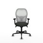 PIQUERAS Y CRESPO Silla de oficina Jorquera con mecanismo Sincro, Negro y Blanco