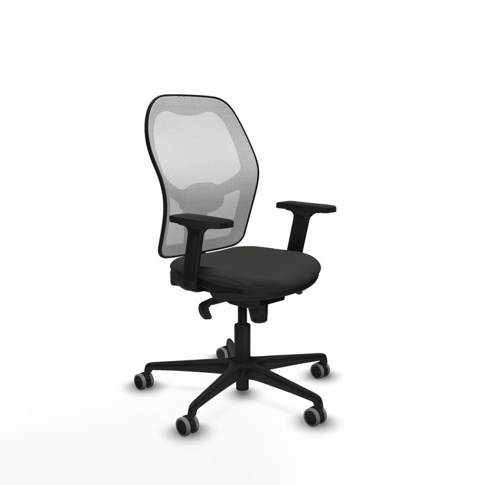 PIQUERAS Y CRESPO Silla de oficina Jorquera con mecanismo Sincro, Negro y Blanco PIQUERAS Y CRESPO Silla de oficina Jorquera con mecanismo Sincro, Negro y Blanco