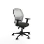 PIQUERAS Y CRESPO Silla de oficina Jorquera con mecanismo Sincro, Negro y Blanco